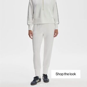 Varley Slim Cuff Pant white